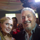 Fidel Castro Diaz-Balart, son of former Cuban leader Fidel Castro, (R), poses beside heiress Paris Hilton as she takes a selfie during the gala dinner of the closing of the XVII Habanos Festival in Havana, February 27, 2015